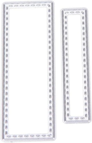 Fustelle quadrate argentato - fustelle,